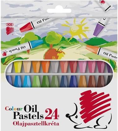 ICO Süni Olajpasztell kréta vegyes szín - (24 db/doboz)