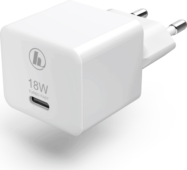 Hama Hálózati USB-C töltő (3A / 27W) Fehér