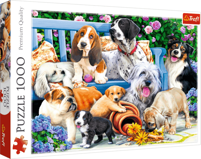 Trefl Kutyák a parkban - 1000 darabos puzzle Trefl Kutyák a parkban - 1000 darabos puzzle