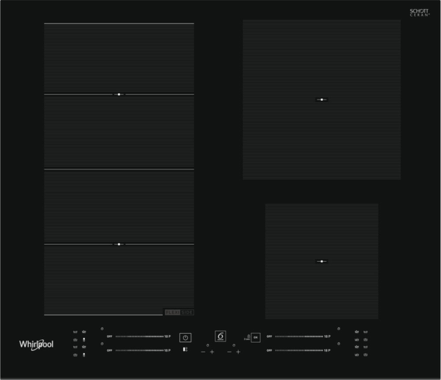 Whirlpool WF S4160 BF Indukciós főzőlap - Fekete