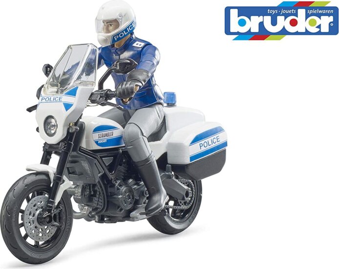 Bruder Ducati rendőrmotor figurával (1:16)