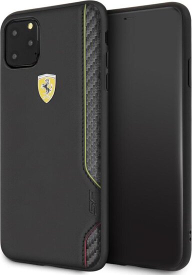 FERRARI On Track iPhone 11 Pro Max Puha PU gumitok - Fekete FERRARI On Track iPhone 11 Pro Max Puha PU gumitok - Fekete