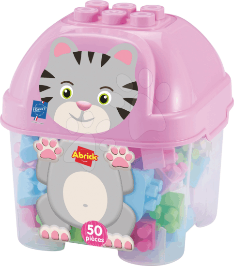 Écoiffier Abrick: cicás 50 darabos építőjáték készlet