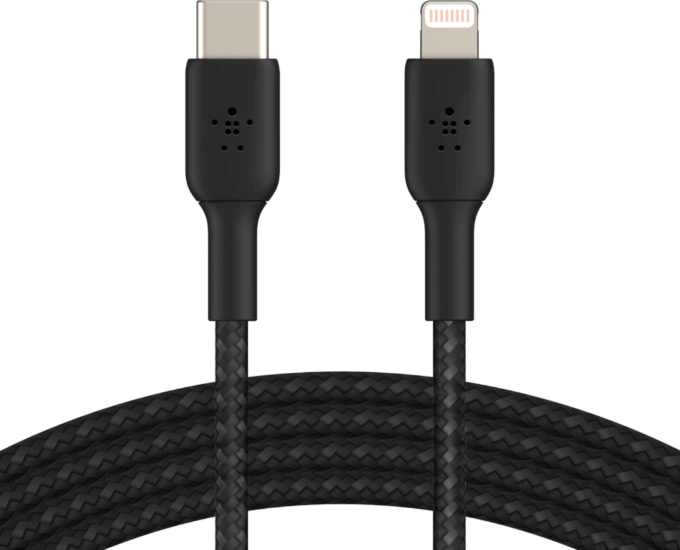 Belkin Lightning apa - USB-C apa Adat- és töltőkábel 2m - Fekete Belkin Lightning apa - USB-C apa Adat- és töltőkábel 2m - Fekete