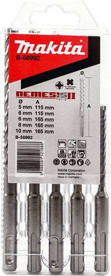 Makita B-58992 SDS-Plus Nemesis Fúrószár Készlet (5db/csomag) Makita B-58992 SDS-Plus Nemesis Fúrószár Készlet (5db/csomag)