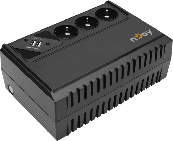NJOY Renton 650 USB 650VA / 360W Vonalinteraktív Szünetmentes tápegység (UPLI-LI065RE-CG01B)