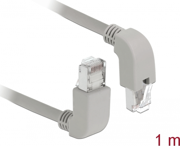 DeLOCK S/FTP CAT6a Patch kábel 1m Szürke DeLOCK S/FTP CAT6a Patch kábel 1m Szürke