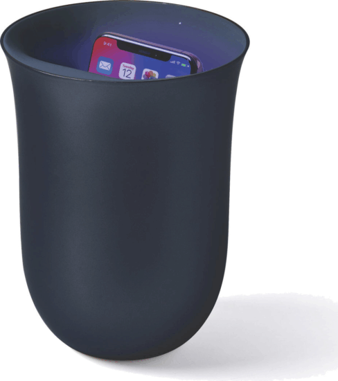 Lexon LH59DB Oblio Telefon Wireless töltőállomás 10W + UV sterilizáló - Kék