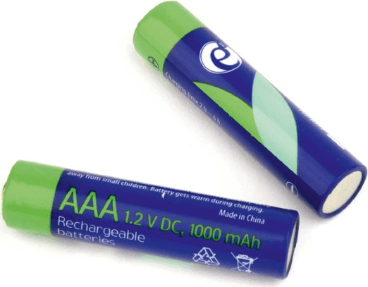 Gembird 1000mAh AAA Újratölthető ceruzaelem (2db/csomag)