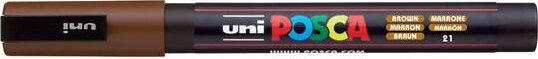 Uni Posca PC-5M 1.8-2.5mm Dekormarker - Barna