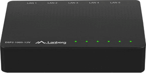 Lanberg DSP2-1005-12V 1Gb/s Gigabit Ethernet Desktop Switch