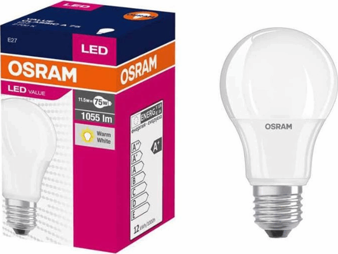 Osram Value 10W E27 LED körte izzó - Természetes fehér