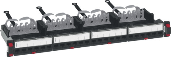 Legrand 033750 19" UTP Árnyékolatlan patch panel - 24 port
