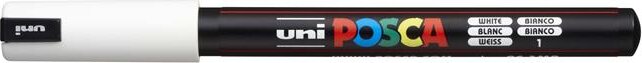 Uni Posca PC-1MR 0.7mm Dekormarker - Fehér