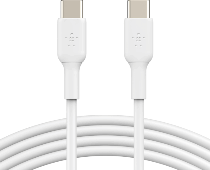 Belkin BOOST ↑ CHARGE ™ USB-C apa - USB-C apa Adat- és töltőkábel 2m - Fehér