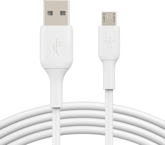 Belkin BOOST↑CHARGE™ MicroUSB apa - USB-A apa Adat- és töltőkábel 1m - Fehér