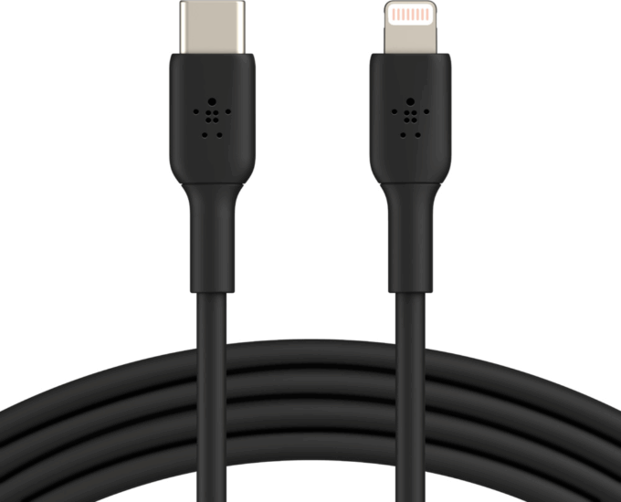 Belkin BOOST↑CHARGE™ Lightning apa - USB-C apa Adat- és töltőkábel 1m - Fekete