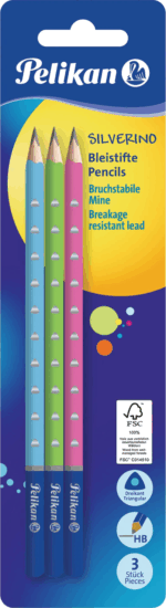 Pelikan Trio Silverino HB grafitceruza (3 db / csomag)