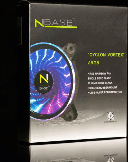nBase Cyclon Vortex ARGB 120mm rendszerhűtő nBase Cyclon Vortex ARGB 120mm rendszerhűtő