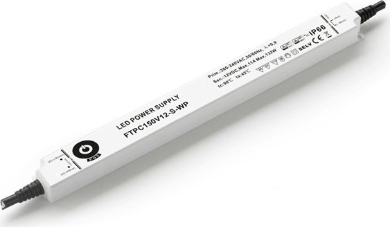 POS Power 132W Vékony vízálló LED tápegység (FTPC150V12-S-WP)