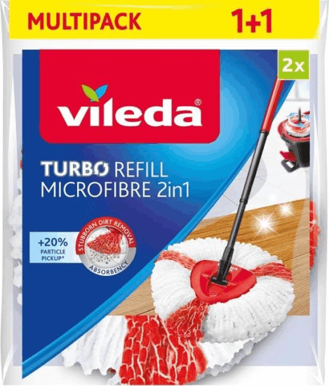 Vileda Turbo Felmosófej - Fehér/Piros