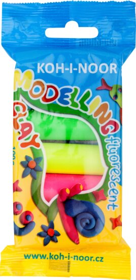 Koh-i-Noor: Neon színű 5 színű gyurma szett