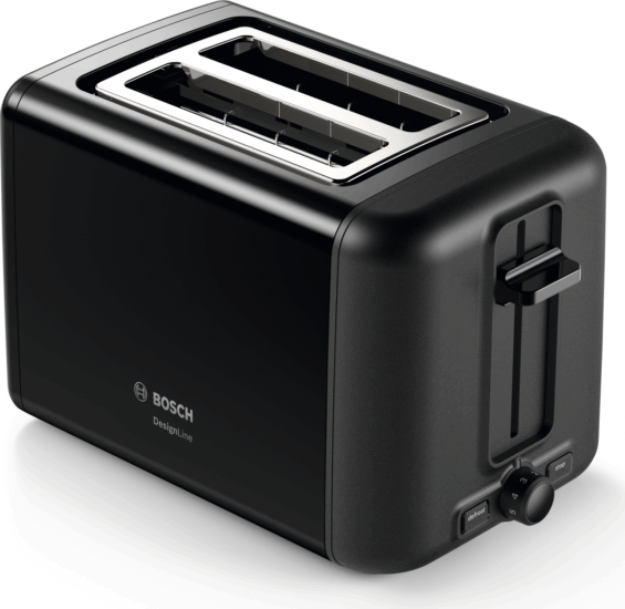 Bosch TAT3P423 DesignLine Kompakt kenyérpirító - Fekete