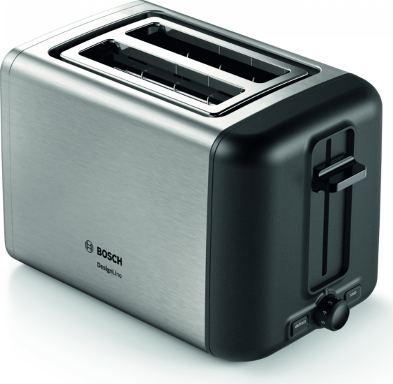 Bosch TAT3P420 DesignLine Kompakt kenyérpirító - Inox Bosch TAT3P420 DesignLine Kompakt kenyérpirító - Inox