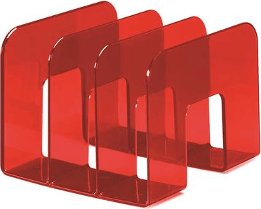 Durable Trend Műanyag Könyvtámasz-és katalógustartó - Áttetsző piros