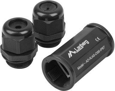 Lanberg UTP RJ45 kültéri IP67 toldó adapter