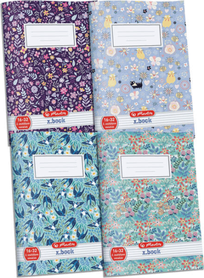 Herlitz x.book: Lányos 32 lapos A5 2. osztályos füzet - Többféle