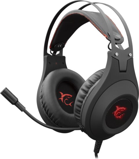 White Shark WildCat Gaming Headset Fekete