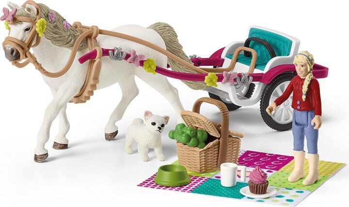 Schleich Horse Club: Lovasbemutató játékkészlet figurákkal