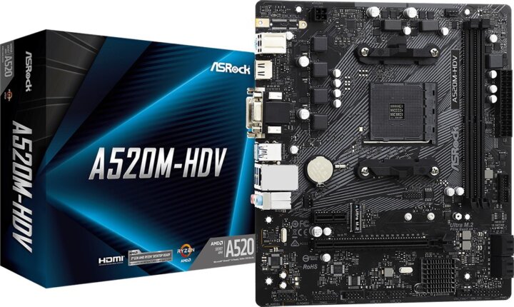 ASRock A520M-HDV Alaplap