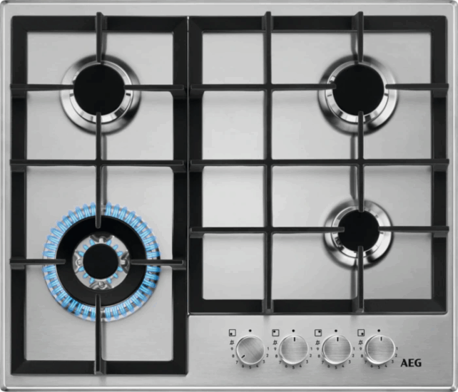 Aeg HGB64420SM Gáz főzőlap - Rozsdamentes acél Aeg HGB64420SM Gáz főzőlap - Rozsdamentes acél
