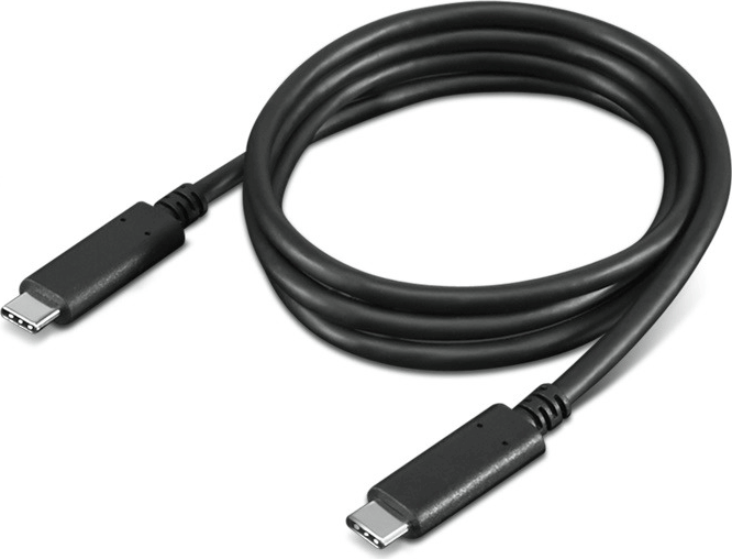 Lenovo 4X90U90619 USB-C apa - USB-C apa 2.0 Adatkábel - Fekete (1m)