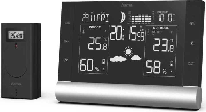 Hama Black Line Plus Időjárás állomás