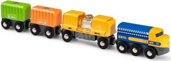 BRIO: Vasuti tehervonat három vagonnal BRIO: Vasuti tehervonat három vagonnal