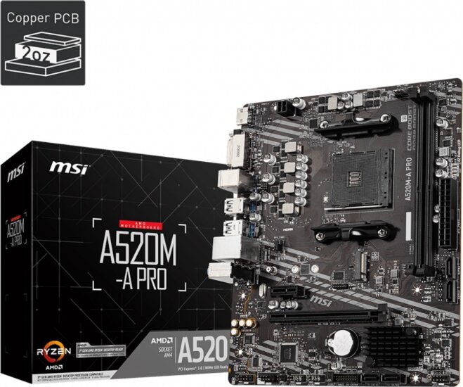 MSI A520M-A PRO Alaplap