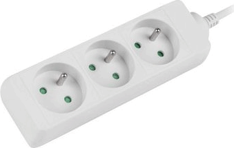 Lanberg PS0-03E-0150-W hosszabbító-elosztó 1.5m Fehér