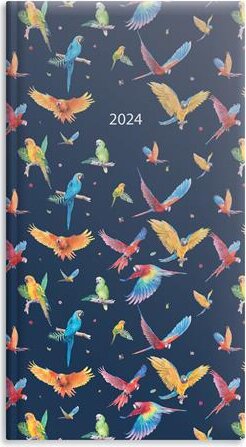 Toptimer Joy 95 x 170mm 2026 Álló elrendezésű Zsebnaptár - Papagáj