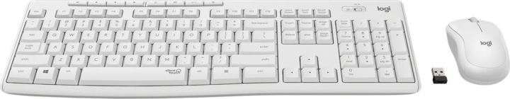 Logitech MK295 Silent Wireless Billentyűzet + Egér (Fehér) - Angol (US)
