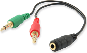 Equip 147942 3.5mm Jack apa - 3.5mm Jack anya Kábel (0.13m)