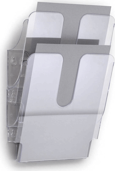 Durable Flexiplus 2 A4 fali álló prospektustartó - Átlátszó (2 db)