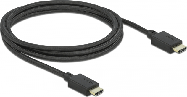 Delock HDMI-A - HDMI-A összekötő kábel 2.0m Fekete Delock HDMI-A - HDMI-A összekötő kábel 2.0m Fekete
