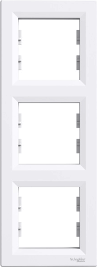 Schneider ASFORA Villanykapcsoló Keret függőleges 3-as fehér
