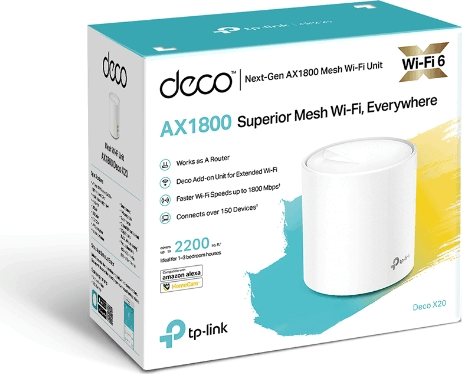 TP-Link AX1800 DECO X20 Dual-Band Mesh WiFi rendszer (1 db)