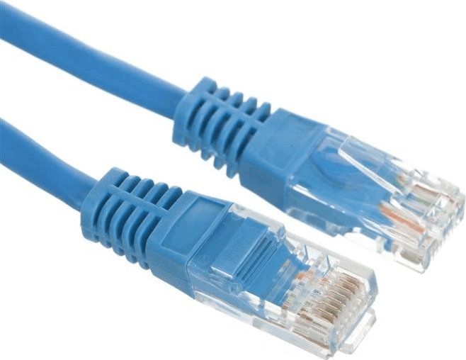 Alantec U/UTP CAT5e Patch kábel 0.5m Kék