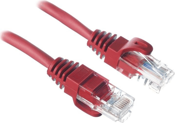 Alantec U/UTP CAT5e Patch kábel 1m Piros