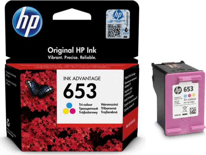 HP 653 (3YM74AE) Eredeti Tintapatron Tri-color